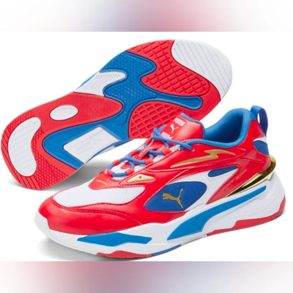 Puma RS-Fast RWB Running Shoes Red/White/Blue Men's 7 Like New MSRP $85